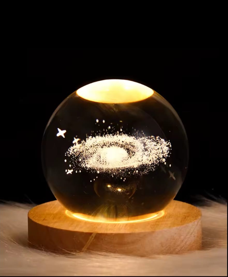 NIGHT LIGHT LED CRYSTAL BALL 3D